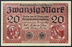 Germany, GERMAN EMPIRE, 20 Mark 20/10/1918