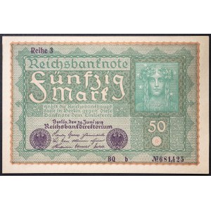 Germany, WEIMAR REPUBLIC, 50 Mark 24/06/1919