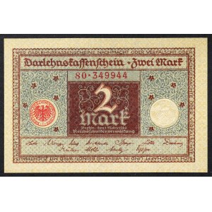 Allemagne, REPUBLIQUE WEIMAR, 2 Mark 01/03/1920