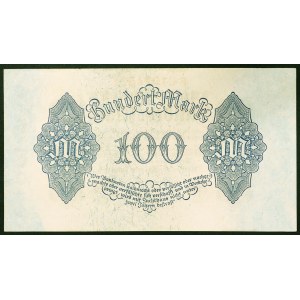 Germany, WEIMAR REPUBLIC, 100 Mark 04/08/1922