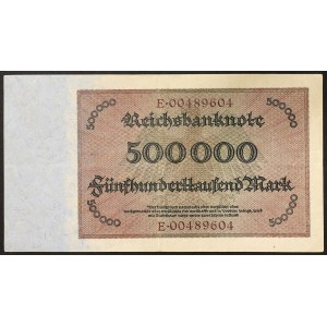 Germany, WEIMAR REPUBLIC, 500.000 Mark 01/05/1923