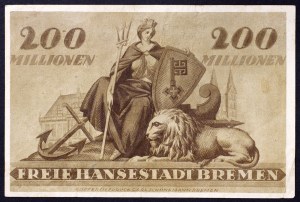 Germany, WEIMAR REPUBLIC, 200.000.000 Mark 1923