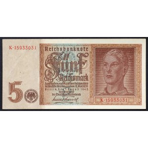 Germany, Third Reich, 5 Mark 1942