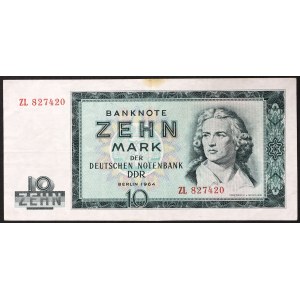 Germany, DEMOCRATIC REPUBLIC (DDR), 10 Mark 1964