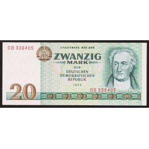 Germany, DEMOCRATIC REPUBLIC (DDR), 20 Mark 1975