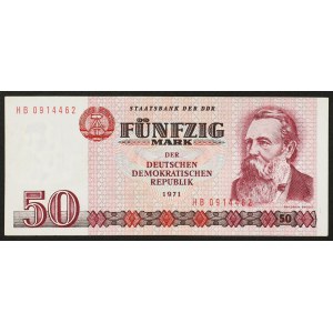 Germany, DEMOCRATIC REPUBLIC (DDR), 50 Mark 1971