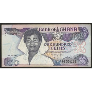 Ghana, Republic, 100 Cedis 19/06/1990