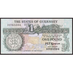 Guernsey, British Dependency, 1 Pound n.d. (1980-89)