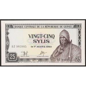 Guinea, Republik, 25 Sylis n.d. (1971)