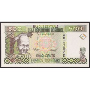 Guinea, Republic, 500 Francs n.d. (1998)
