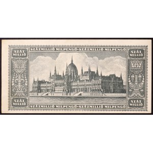 Hungary, Republic, First Republic, 100.000.000 MilPengo 03/06/1946