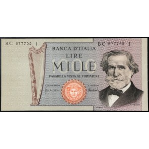 Italy, Italian Republic, 1.000 Lire 05/08/1975