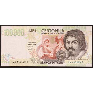 Italy, Italian Republic, 100.000 Lire 06/05/1994