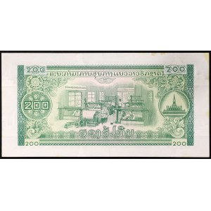 Laos, Republic, 200 Kip 1975