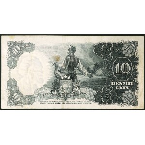 Latvia, First Republic, 10 Latu 1939