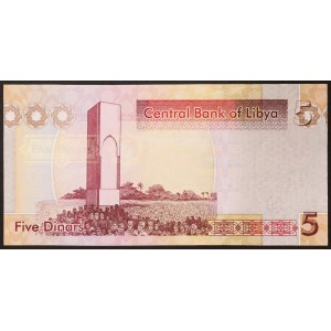 Libyen, Republik, 5 Dinar n.d. (2011)
