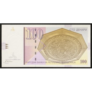 Macedonia, Republic, 100 Denari 2002