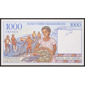 Madagascar, Malagasy Republic, 1.000 Francs 1994