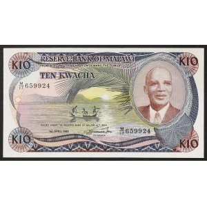 Malawi, Republic, 10 Kwacha 01/04/1988