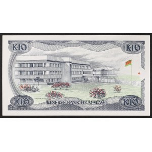 Malawi, Republic, 10 Kwacha 01/04/1988
