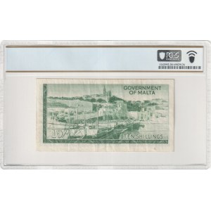 Malte, administration britannique, 10 shillings 1949 (1963)