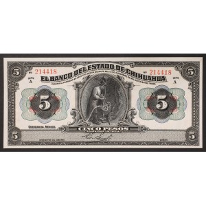 Mexico, Second Republic, 5 Pesos n.d. (1913)