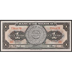 Mexico, Second Republic, 1 Peso 10/05/1967