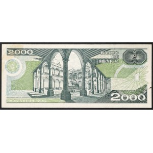 Mexico, Second Republic, 2.000 Pesos 28/03/1989