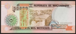 Mozambique, Republic, 50.000 Meticais 1993