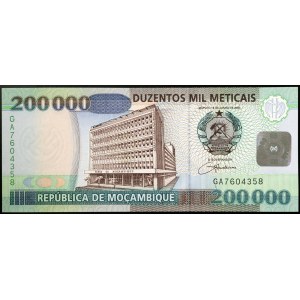 Mozambique, Republic, 200.000 Meticais 18/01/2003