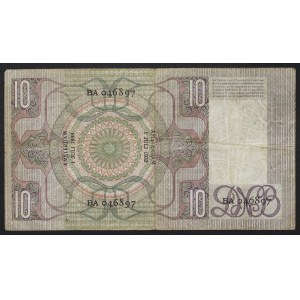 Nizozemsko, Království, 10 Gulden 01/07/1933