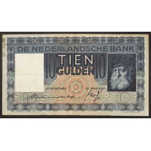 Nizozemsko, Království, 10 Gulden 04/04/1936