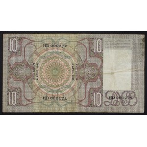 Nizozemsko, Království, 10 Gulden 04/04/1936