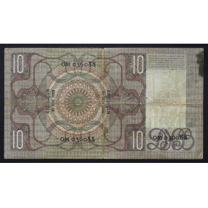 Nizozemsko, Království, 10 Gulden 30/05/1938