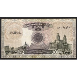 Netherlands, Kingdom, 20 Gulden 03/08/1939