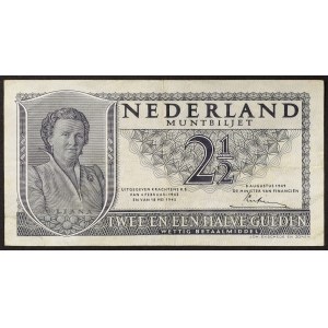 Netherlands, Kingdom, 2 1/2 Gulden 08/08/1949