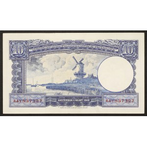 Nizozemsko, Království, 10 Gulden 04/03/1949