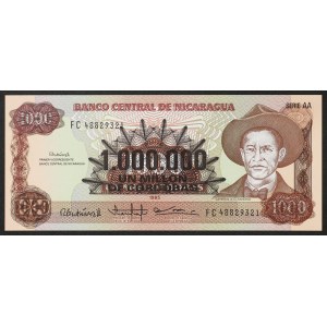 Nikaragua, republika, 1 000 000 cordobas b.d. (1990)