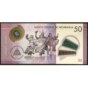 Nicaragua, Republic, 50 Cordobas 26/03/2014