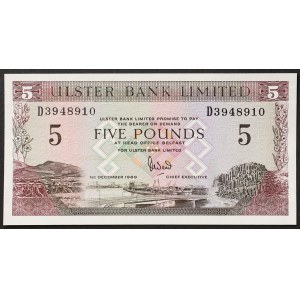 Northern Ireland, Republic, 5 Pounds 01/12/1989