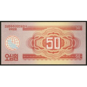 North Korea, Democratic People's Republic, 50 Won 1988
