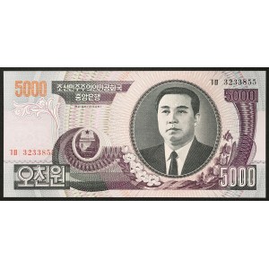 North Korea, Democratic People's Republic, 5.000 Won 2006