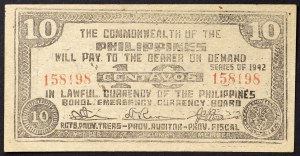 Philippines, Commonwealth, 10 Centavos 1942