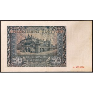 Poland, German Occupation, 50 Zlotych 01/08/1941