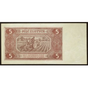 Poland, Republic, 5 Zlotych 1948