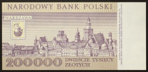 Poland, Republic, 200.000 Zlotych 1989