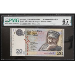 Poland, Republic, 20 Zlotych 2018