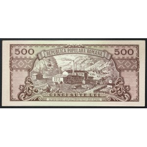 Romania, Republic, 500 Lei 1949