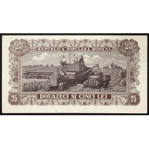 Rumänien, Republik, 25 Lei 1952
