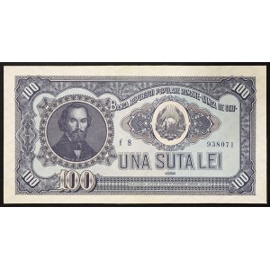Rumänien, Republik, 100 Lei 1952